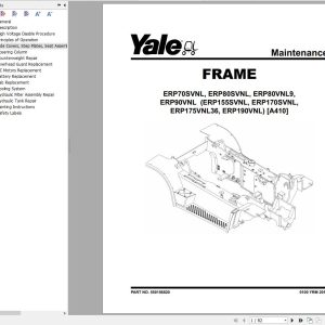 Yale Forklift A410 ERP80VNL6 ERP80VNL9 ERP90VNL Service Manual 3