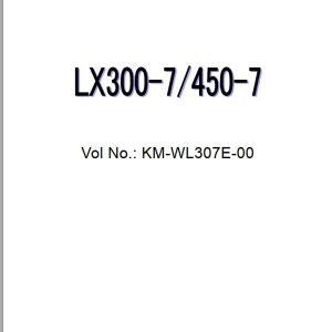 Hitachi Wheel Loader LX450 7 Workshop Manual KM WL307E 00