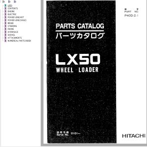 Hitachi Wheel Loader LX50 Parts Catalog EN JP