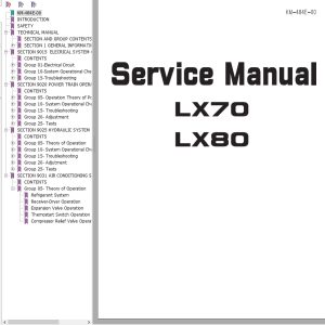 Hitachi Wheel Loader LX70 Service Manual