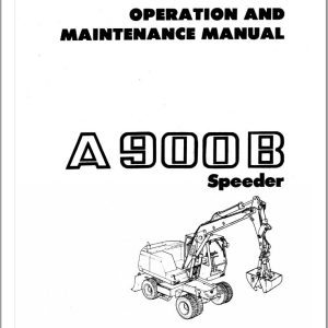 Liebherr Excavator A900B Speeder Electrical Diagram Operation and Maintenance Manual 1