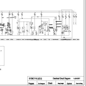 Sany Excavator SY26C Electrical and Hydraulic Circuit Diagram EN 1