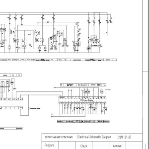 Sany Excavator SY35C Electrical and Hydraulic Circuit Diagram EN ZH 1