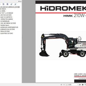 Hidromek Excavator HMK 210W 5 Stage 5 Service Manual and Diagram REV00 TR 1