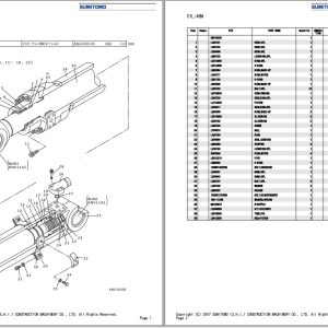 Sumitomo Excavator SH130 5 BH Spare Parts Catalog 1