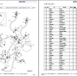Sumitomo Excavator SH350HD 3B Spare Parts Catalog 1