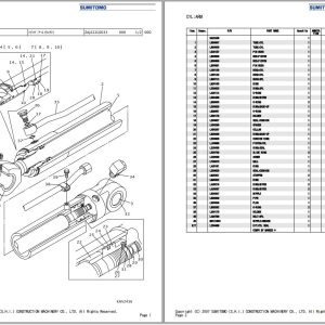 Sumitomo Excavator SH80 3B Spare Parts Catalog 1