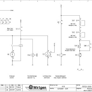 Wirtgen Cold Milling Machine W 1000 CBA Circuit Diagram 119159 00 scaled