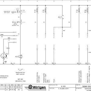 Wirtgen Cold Milling Machine W 1000 Circuit Diagram 78088 07