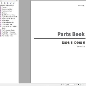Doosan Forklift D80S 5 D90S 5 Parts Catalog SB1102E04 1