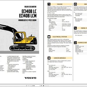 Volvo Excavator EC140B LCM Service Repair Manual 1 1
