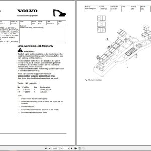 Volvo Excavator EC480D L Service Repair Manual 1 1