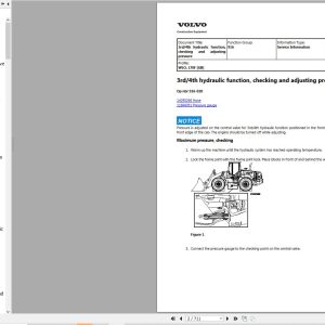 Volvo Wheel Loader L70F Service and Repair Manual 1