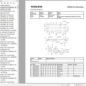 Volvo Wheel Paver PF3200 Parts Service Repair Manual 1