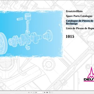 Deutz Engine 1015 Parts Catalog 1