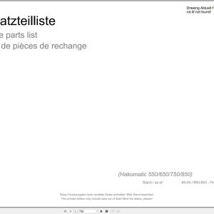 Hako Floor Scrubber Hakomatic 550 650 750 850 Spare Parts Catalog (1)