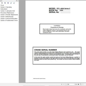Link Belt Crane RTC 8045 II Operation Manual (1)