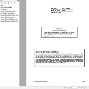 Link Belt Crane RTC 8060 Operation Manual (1)