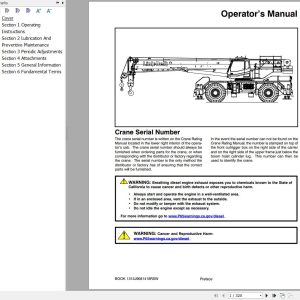 Link Belt Crane RTC 8065 II Operation Manual (1)