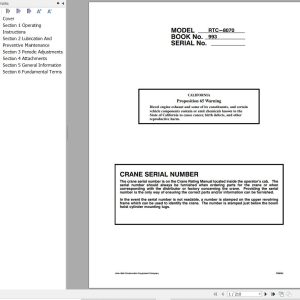 Link Belt Crane RTC 8070 Operation Manual (1)