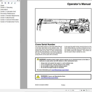 Link Belt Crane RTC 8090 II Operation Manual (1)