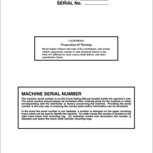 Link Belt Crane TC 408 Operation Manual 165 (1)
