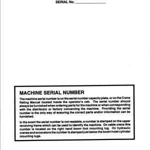 Link Belt Crane TC 78A Operation Manual 130A (1)
