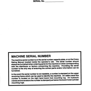Link Belt Crane TC 78B Operation Manual 130A (1)