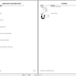 CLAAS ADAPTATION FL TRACTORS 400 100 B95 B9500010 B9599999 Spare Parts Catalog (1)