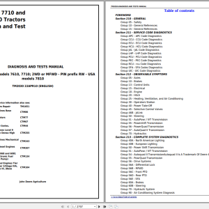 John Deere 7610 7710 7810 Tractors Diagnosis Tests Manual TM2030 (1)