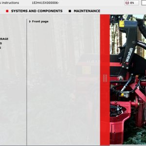 Waratah Harvester Head H415 1EJH415X000006 Operation Manual (1)