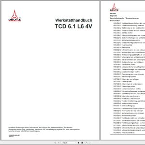 Deutz Engine TCD 6.1 L6 4V Workshop Manual DE (1)