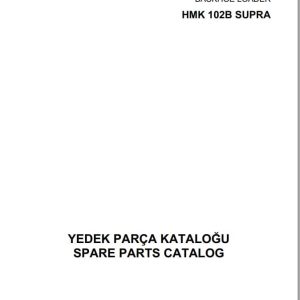 Hidromek Backhoe Loader HMK 102S ALPHA Parts Catalog 2019 EN TR (1)