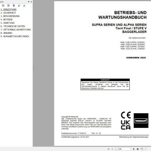 Hidromek HMK 102B 102S SUPRA & ALPHA Operation Maintenance Manual DE (1)
