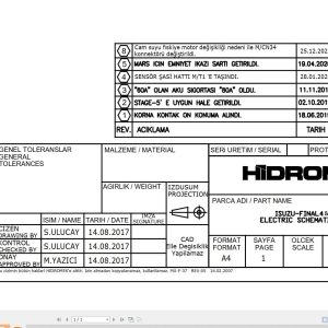 Hidromek HMK 220LC Isuzu Final4 & Stage5 Electric Diagram H348040000 12.2020 (1)