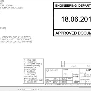Hidromek HMK 220NLC Isuzu Tier3b Electric Diagram H338030000 06.2014 (1)