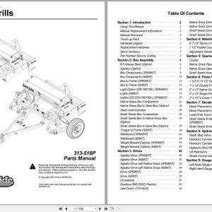 Land Pride Compact Drills 606NT 3P606NT Parts Manual 313 518P (1)