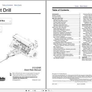 Land Pride Compact Drills 800 Seed Rate Manual 313 524B (1)