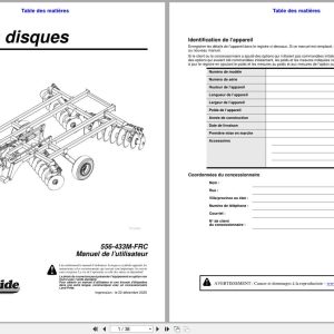 Land Pride Disc Harrows 7000 Series Operator Manual 556 433M FRC FR (1)