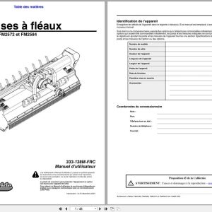 Land Pride Flail Mower FM2548 to FM2584 Operator Manual 333 138M FRC FR (1)