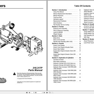Land Pride Rotary Cutters DB2660 DBM2660 Parts Manual 316 317P (1)