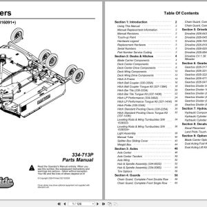 Land Pride Rotary Cutters RCM5014 RC5014 Series 2 Parts Manual 334 713P (1)