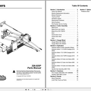 Land Pride Rotary Cutters SC2660 SC2672 Parts Manual 326 025P (1)