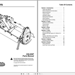 Land Pride Rotary Tillers RGR12 Series Parts Manual 336 029P (1)