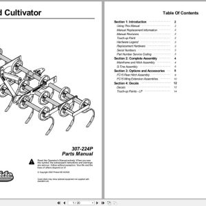 Land Pride S Tine Field Cultivator FC15 Parts Manual 307 224P (1)
