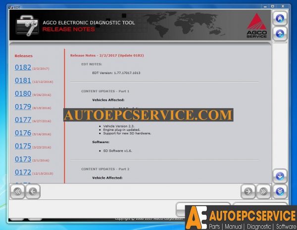 AGCO EDT Electronic Diagnostic Tool v177 0220172 1
