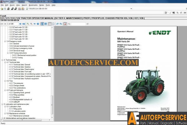 AGCO Fendt Workshop Manual NA 062017 Full Keys8 2