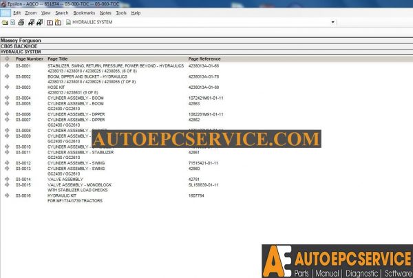 AGCO Massey Ferguson NA Parts 062017 Full Keys5