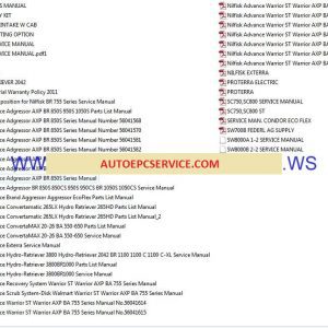 Advance NILFISK Package Service Full Set Parts Manuals DVD1