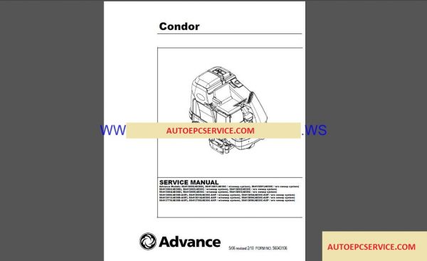 Advance NILFISK Package Service Full Set Parts Manuals DVD8